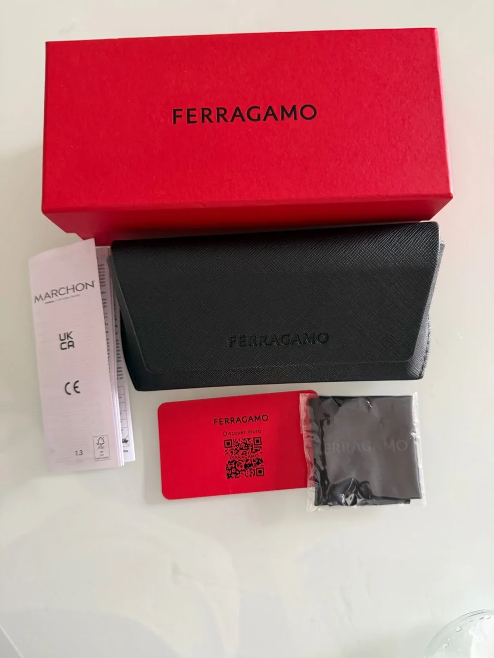 Salvatore Ferragamo Men's Black Sunglasses with Dark Lenses
